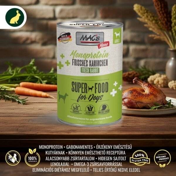 MAC's Friss Nyúl Monoprotein Konzerv